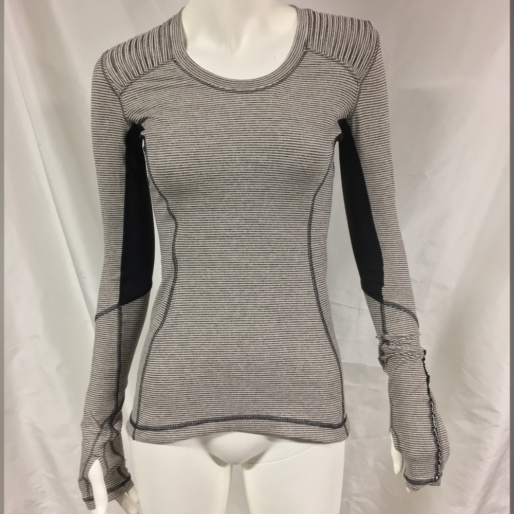 LULULEMON Star Runner Tonka Stripe Long Sleeve Top